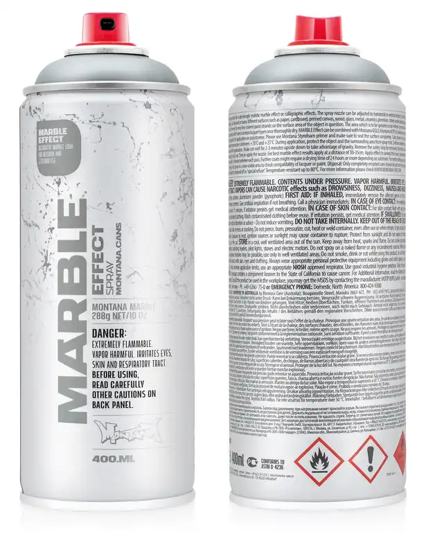 Marble Effect Spray Paint 400ml - Grey EM7000