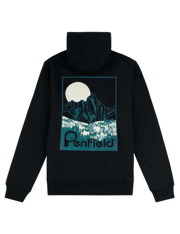 Mountain Back Graphic Hooded Sweatshirt - Navy Blazer