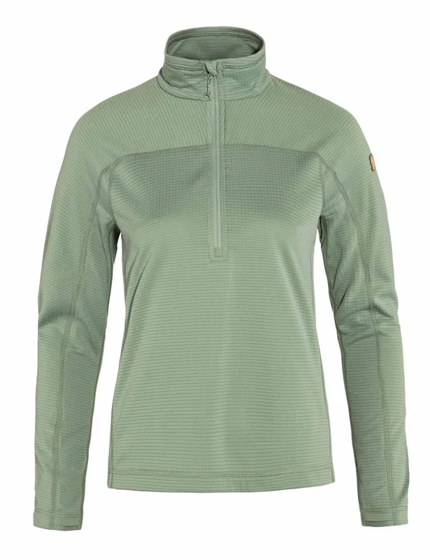 Women's Abisko Lite Fleece Half Zip - Misty Green