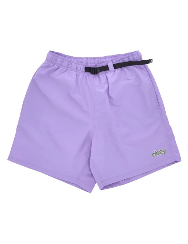 Easy Peak Web Shorts - Purple Flower