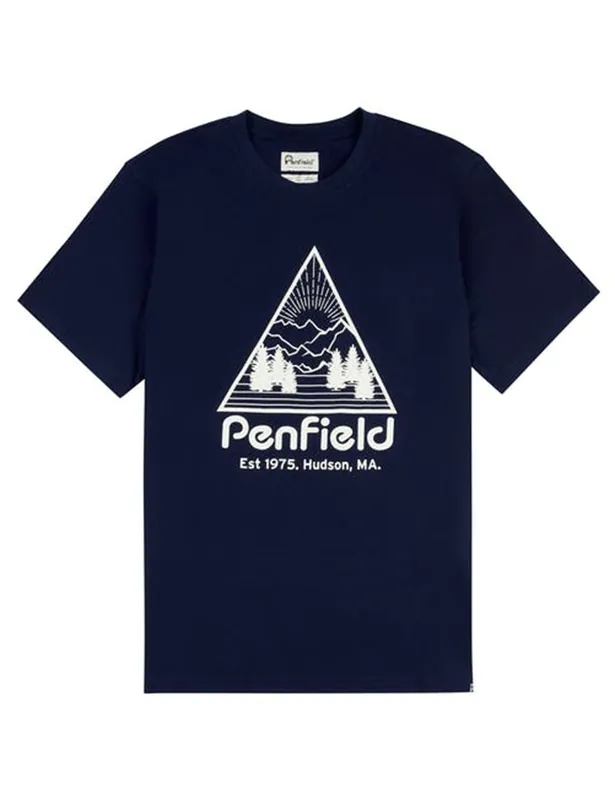 Triangle Mountain T-Shirt - Navy Blazer