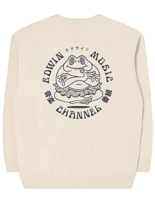 Music Channel Crew Sweat - Whisper White
