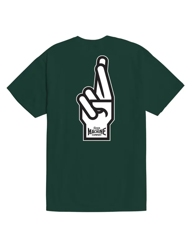 Good Luck Fingers T-Shirt - Forest