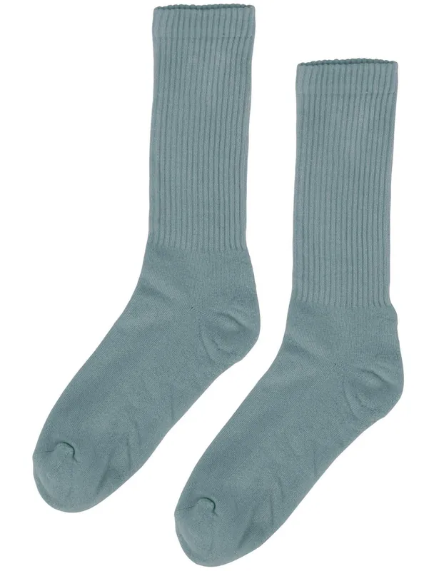 Women's Organic Active Socks - Steel Blue