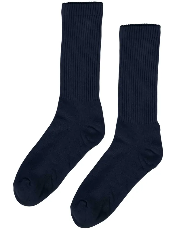 Women's Organic Active Socks - Navy Blue