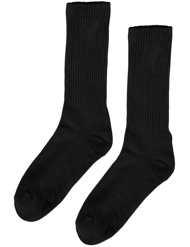 Women's Organic Active Socks - Deep Black