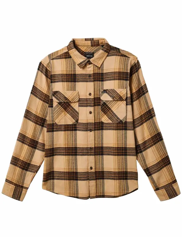 Bowery Flannel Shirt - Sand/Black