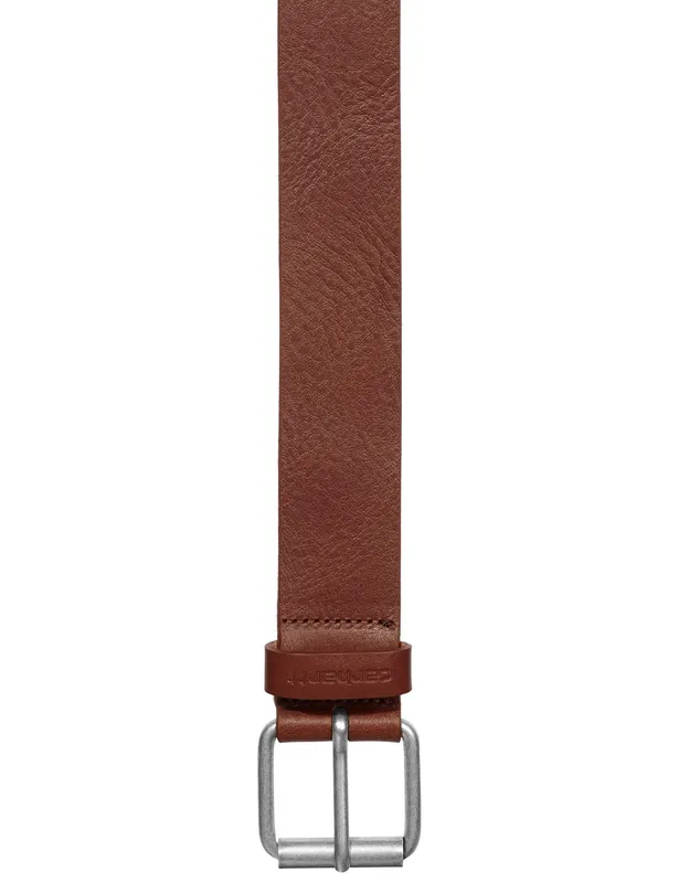 Ryan Leather Belt - Cognac/Silver