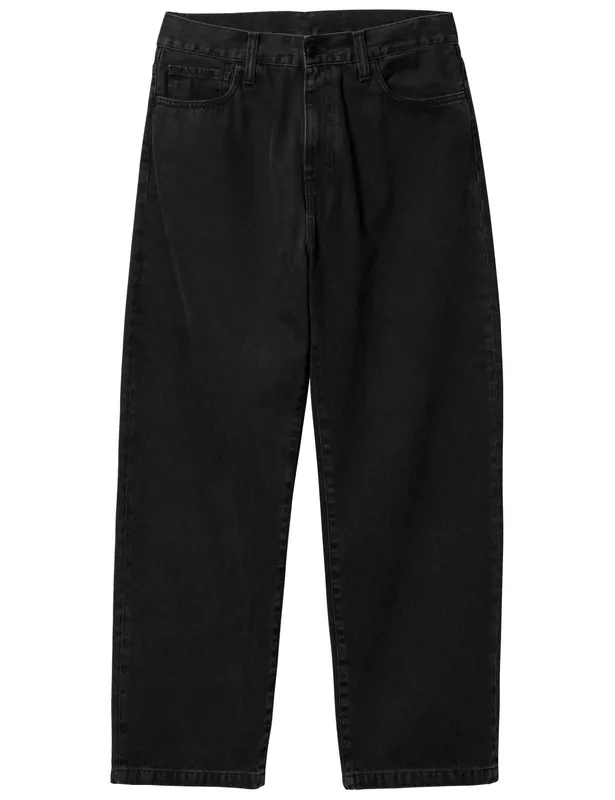 Landon Denim Pant - Black, Stone Wash