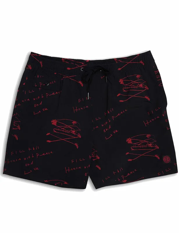 Old House Mesh Shorts - Red
