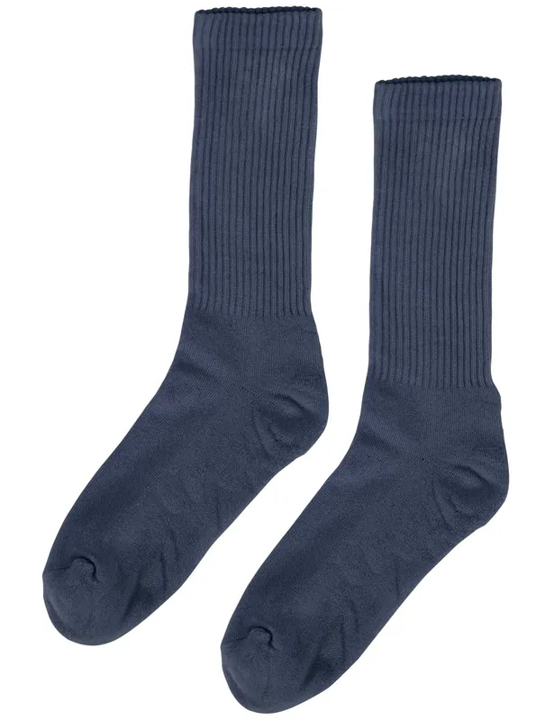 Women's Organic Active Socks - Petrol Blue