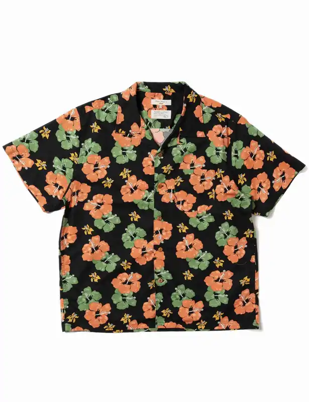 Arvid Floral Hawaii Shirt - Black