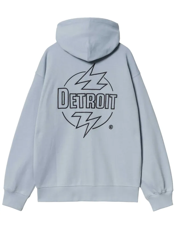 Ablaze Hooded Jacket - Misty Sky/Black