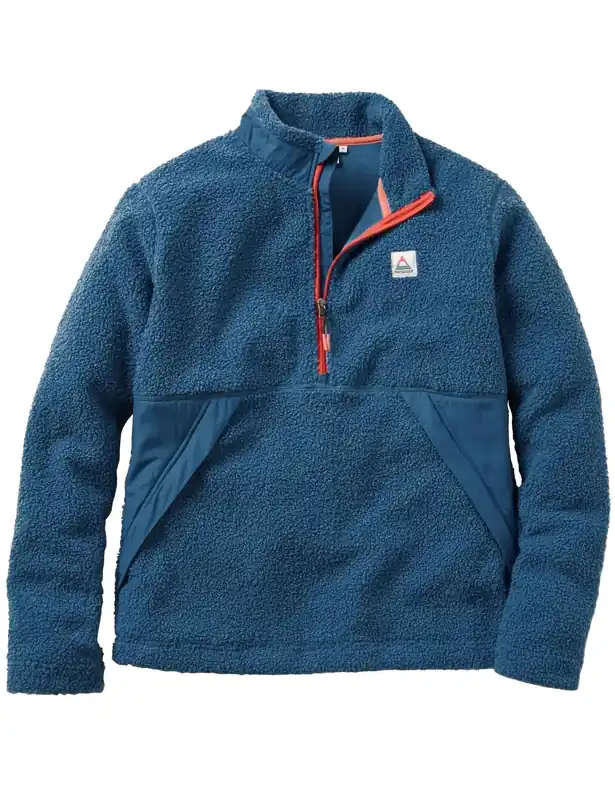 Muse Recycled Polar-Lined Sherpa Fleece - Blue Steel