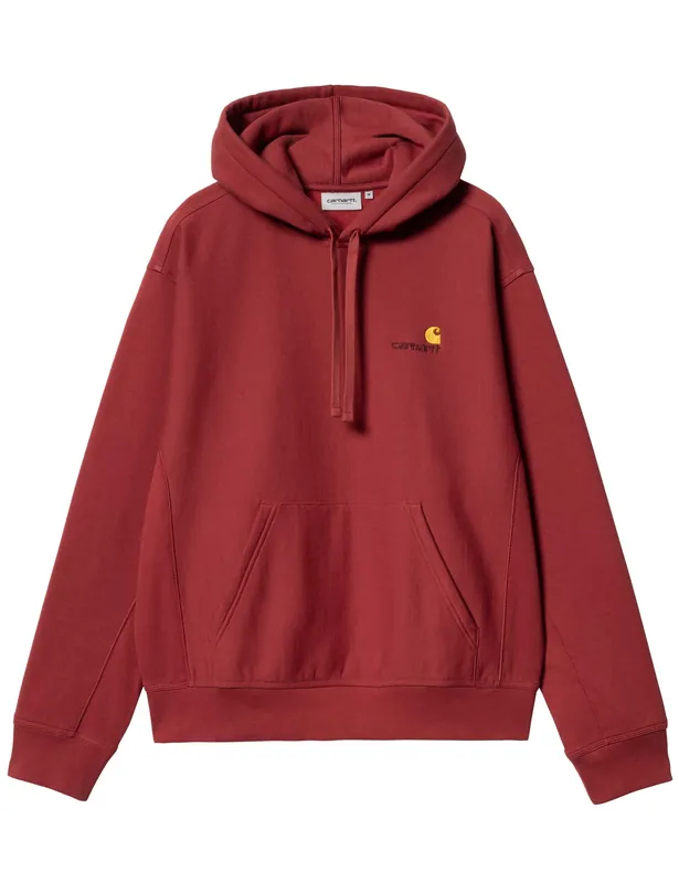 American Script Hooded Sweatshirt - Tuscany
