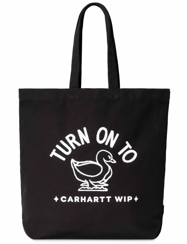 Stamp Tote Bag - Black/White