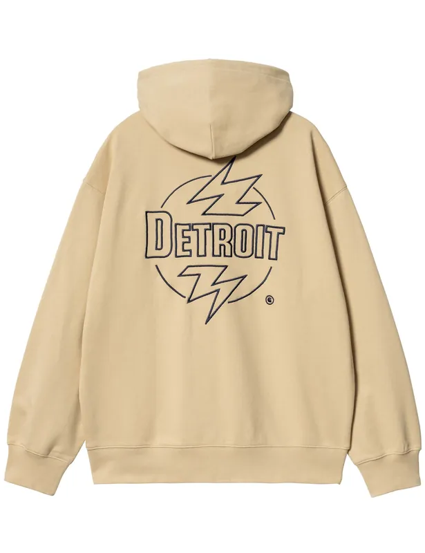 Ablaze Hooded Jacket - Cornsilk/Air Force Blue