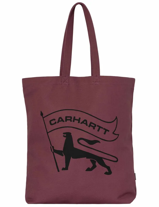 Stamp Tote Bag - Dusty Fuchsia/Black
