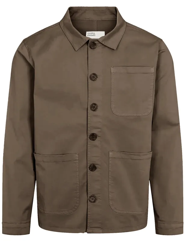 Organic Workwear Jacket - Cedar Brown