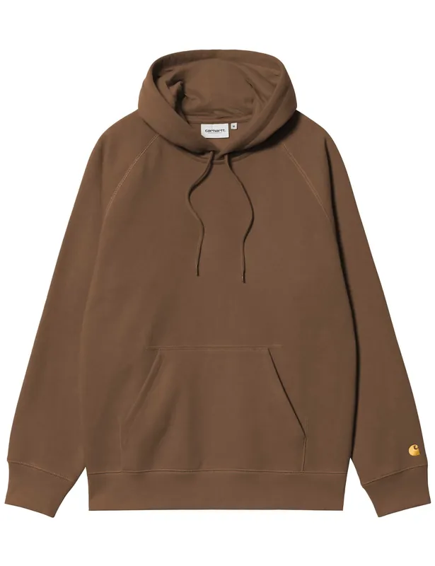Chase Hooded Sweatshirt - Chocolate/Gold