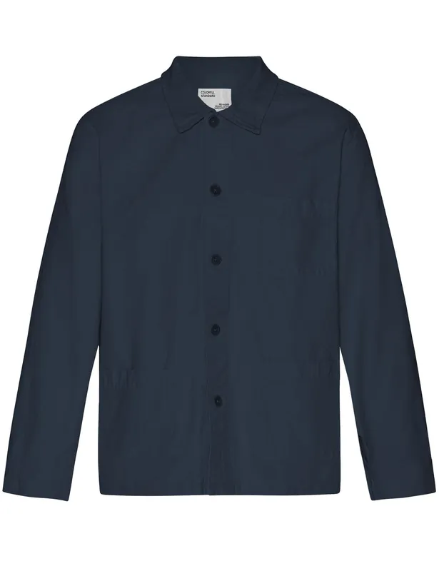 Organic Workwear Jacket - Navy Blue