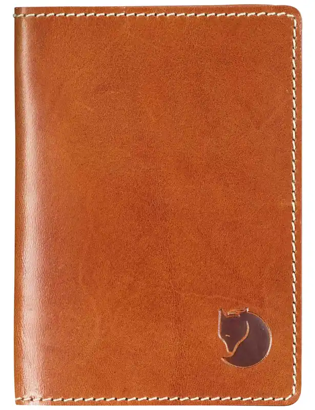 Ovik Leather Passport Cover - Cognac