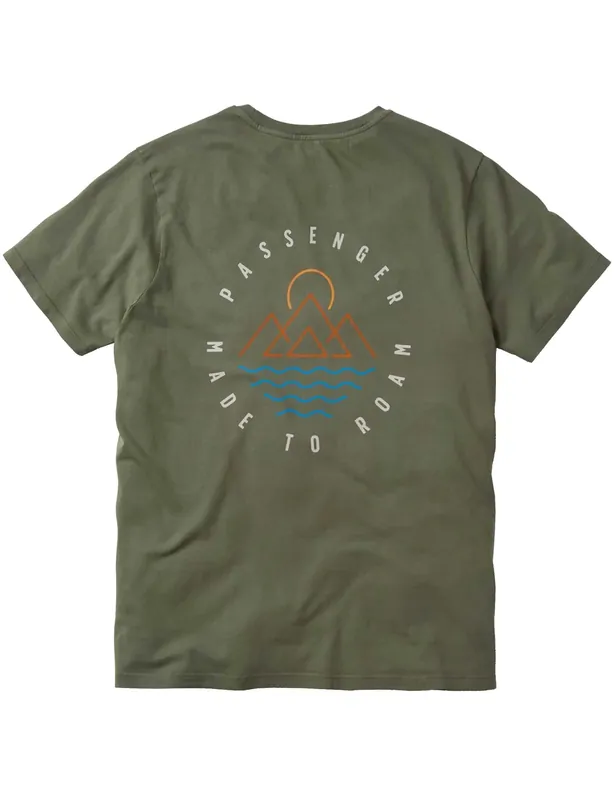 Escapism Recycled Cotton T-Shirt - Dusty Olive