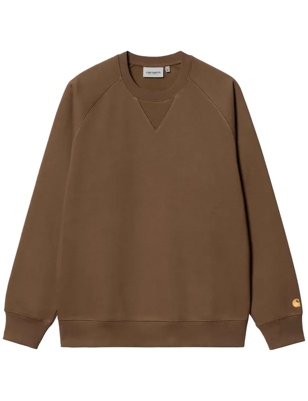Chase Crew Sweatshirt - Chocolate/Gold