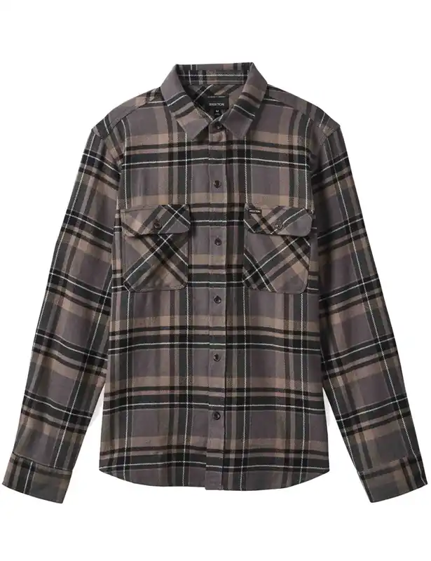 Bowery Flannel Shirt - Charcoal/Black/Cinder