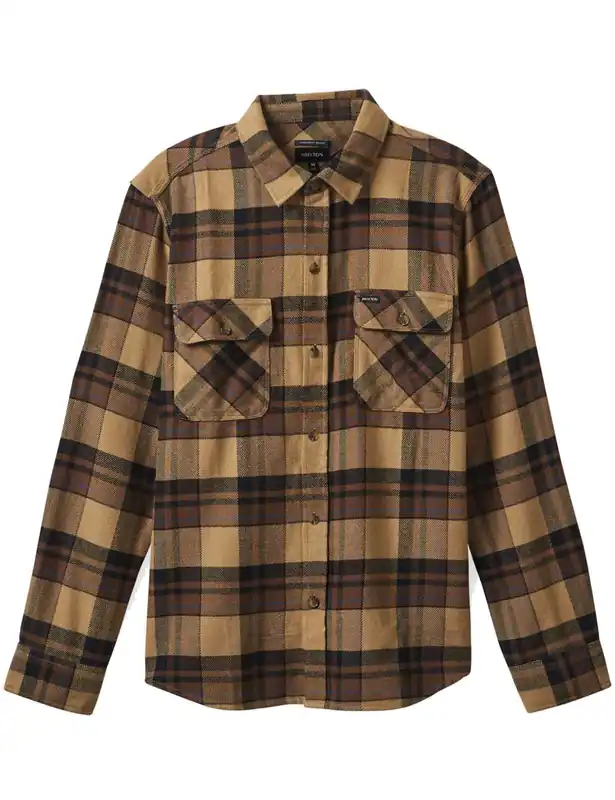 Bowery Flannel Shirt - Tiger's Eye/Pine Cone Brown