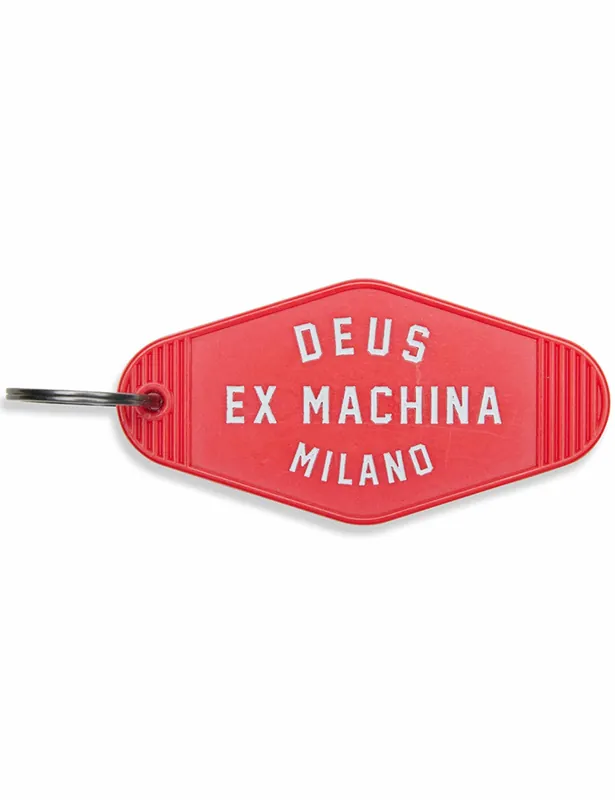 Milano Address Hoel Key Tag - Valiant Red