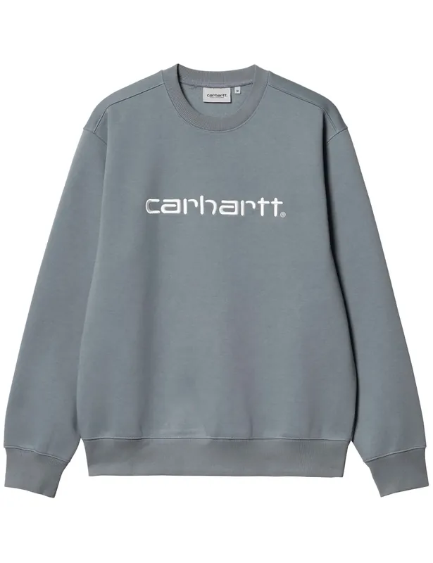 Script Crew Sweatshirt - Dove Grey/Wax