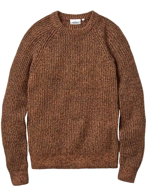 Fog Recycled Knitted Jumper - Dusty Ochre