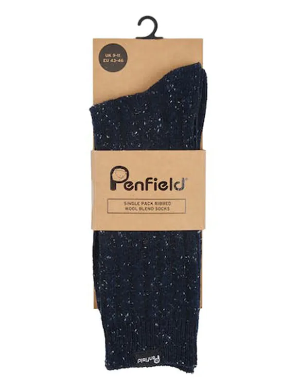 Heavyweight Boot Walking Socks - Navy