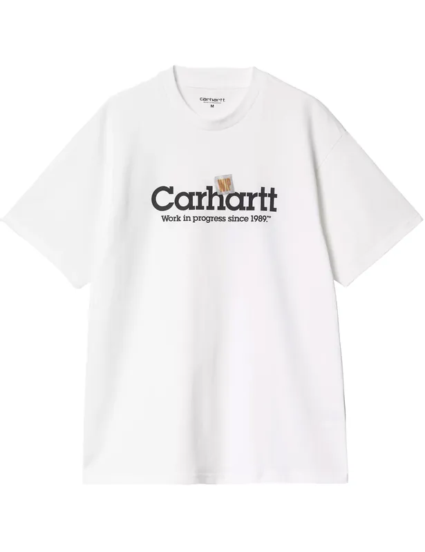 Label Script T-Shirt - White