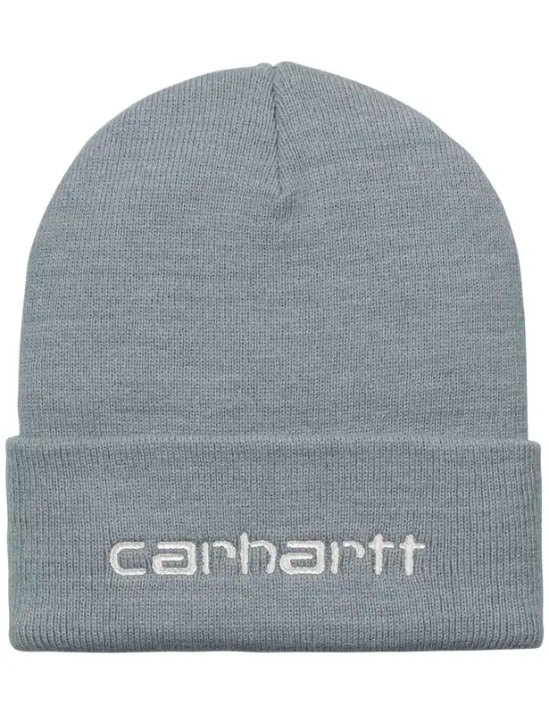 Script Beanie Hat - Dove Grey/Wax