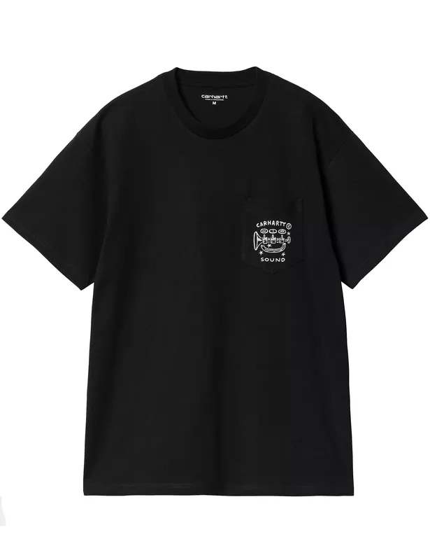 Fragment Pocket T-Shirt - Black