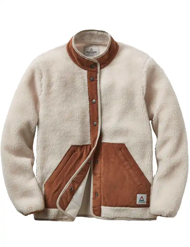 Women's Clover Lined Fleece Jacket - Warm Ivory