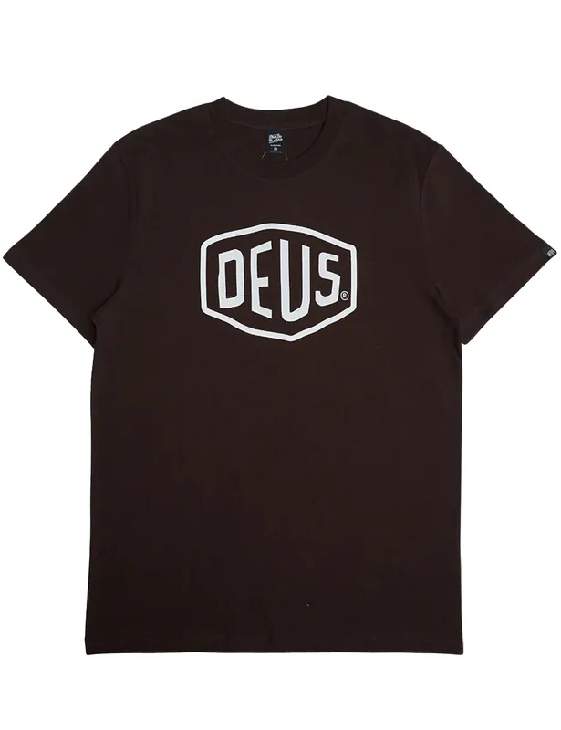Shield T-Shirt - Chocolate Brown