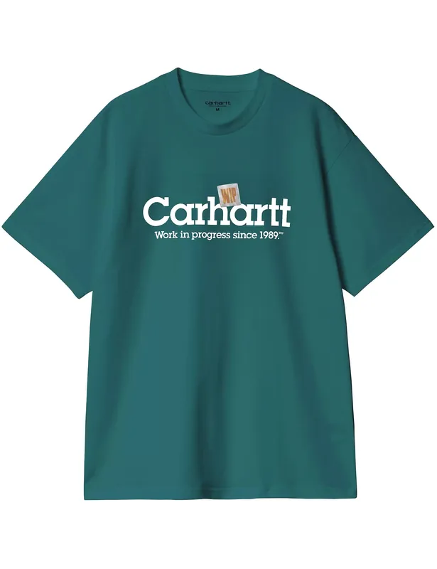 Label Script T-Shirt - Malachite