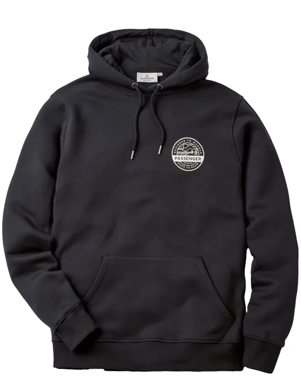 Odyssey Recycled Cotton Hooded Sweat - Black