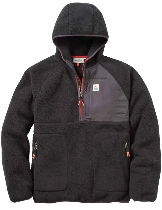 Ventura 1/2 Zip Sherpa Fleece - Black