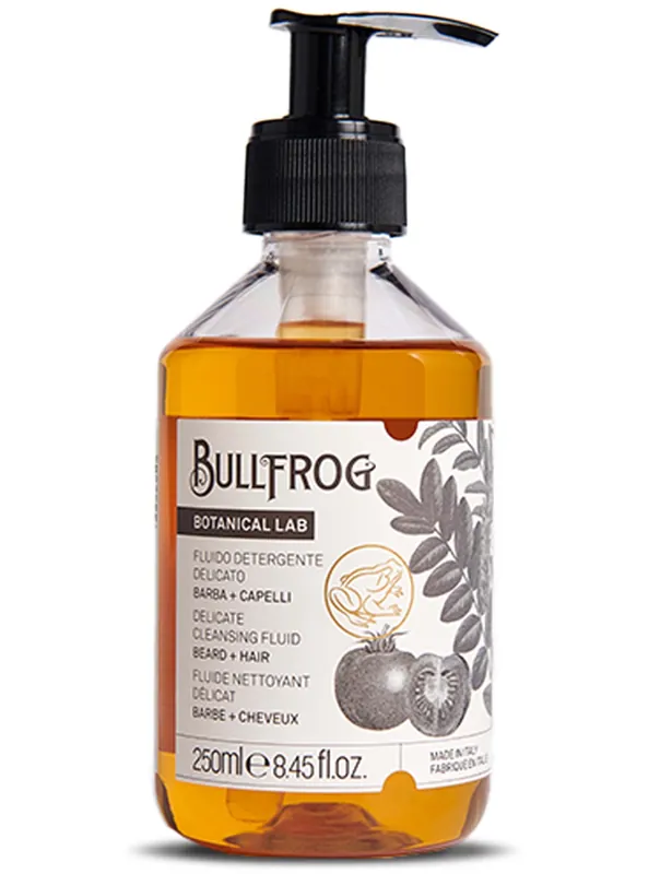 Delicate Hair & Beard Cleansing Fluid (250ml) - Bullfrog