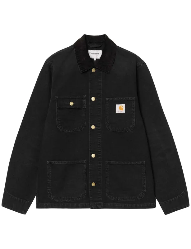 Michigan Coat - Black (Stone Wash)