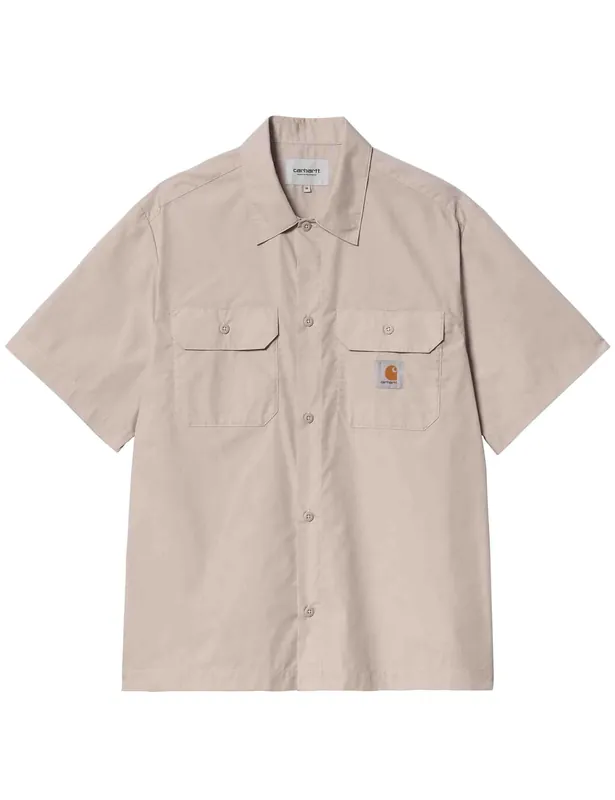 Craft Short Sleeve Shirt - Dusky Beige