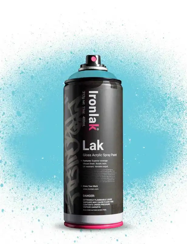 Gloss Acrylic Spray Paint (400ml) - Electro Light Blue