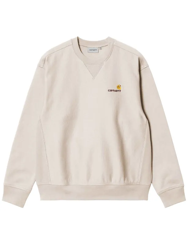 American Script Crew Sweatshirt - Moonbeam