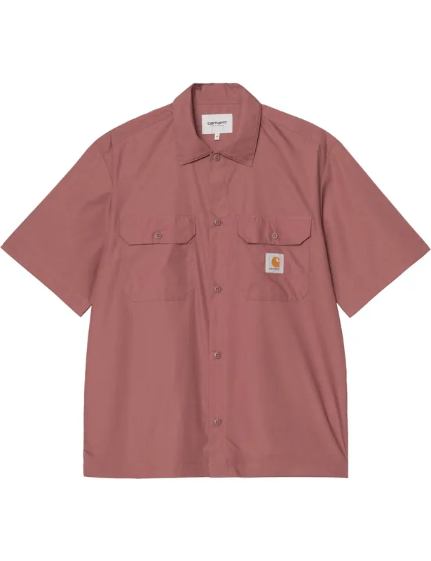 Craft Short Sleeve Shirt - Dusky Pink