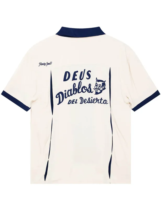 Diablo Bowling Shirt - Dirty White