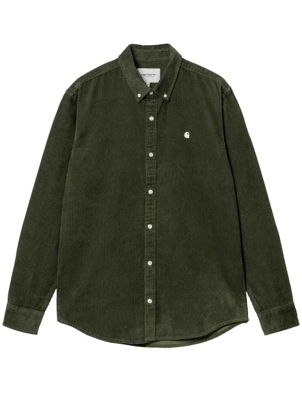 Madison Cord Shirt - Tarragon/Wax